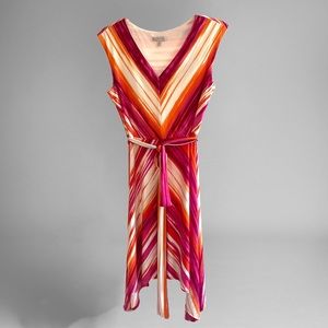 Fuchsia and Orange Dress